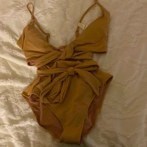 Aerie XL wrap bathing suit